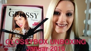 GLOSSYBOX UNBOXING  Januar 2016 [upl. by Elazaro]