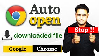 How to fixed automatically open downloaded file in google chrome  google chrome auto open problem [upl. by Acessej]