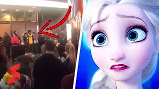 Footage Massive brawl with kids armed with machetes breaks out at Frozen 2 screening [upl. by Rehsu54]