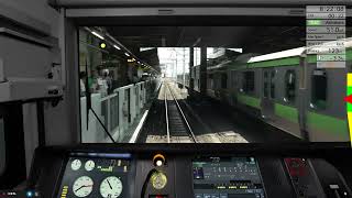 JR east train simulator （JR 東日本 トレインシミュレーター） 山手線 876G 平日朝ラッシュ [upl. by Nihi]