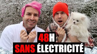 Vivre SANS ÉLECTRICITÉ pendant 48H TEMPÊTE DE VERGLAS  CARL ISAAC VLOG [upl. by Newo]