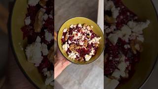 Rote Bete Salat mit Feta salat essen easysaladrecipe beetrootsalad [upl. by Fanni]