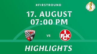 DFBPokal 202425 Round 1  FC Ingolstadt 04 vs 1 FC Kaiserslautern  DFB Pokal Highlights [upl. by Kohn]