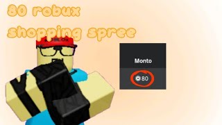 80 robux shopping spree [upl. by Cranston]