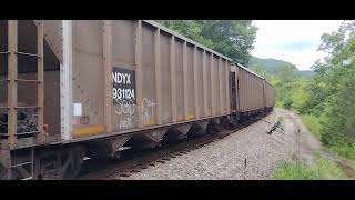 C313 meets M692 at Miller Yard near Dungannon Virginia on the Clinchfield July 25 2024 [upl. by Aivonas658]