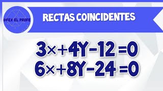 Rectas Coincidentes [upl. by Ahseetal]