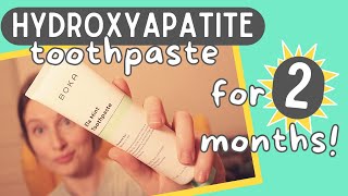 Hydroxyapatite Toothpaste  2 Month Update  Giveaway [upl. by Cornew]