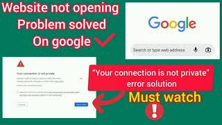 edudel website not working  website not opening  your connection is not private problem solution [upl. by Siuqcram]