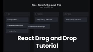 Build a MultiList Drag and Drop ToDo App Using React [upl. by Shanley995]