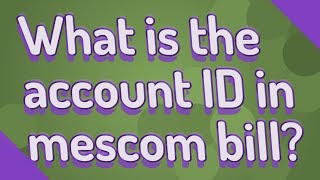 What is the account ID in mescom bill [upl. by Iot]