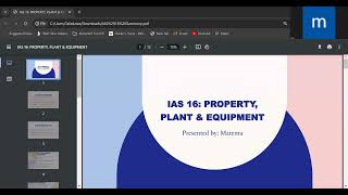 IAS 16 Summary Property Plant amp Equipment [upl. by Batholomew254]