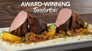 I try making this AWARDWINNING Tenderloin Recipe Its FIRE [upl. by Ahseei609]