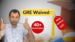 GRE Waived  MS in USA  PhD in USA   newly updated university list [upl. by Anigal]