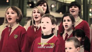 Childrens choir starts bullying in a shopping mall [upl. by Aicatsue]