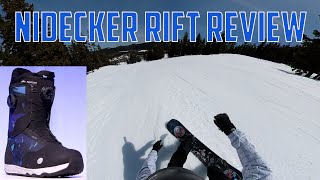 Nidecker Rift Snowboard Boot Review [upl. by Elke]