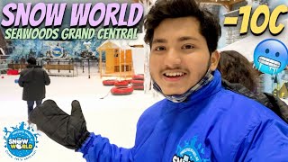 SNOW WORLD SEAWOODS GRAND CENTRAL MALL   MUMBAI SNOW PARK  MUMBAI VLOGS [upl. by Knowles34]