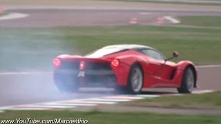 LaFerrari SPIN OUT Spitting Flames amp Huge Sounds [upl. by Iny871]