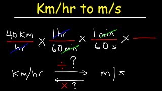 How To Convert From Kmhr to ms and ms to Kmhr  With Shortcut [upl. by Abernathy281]