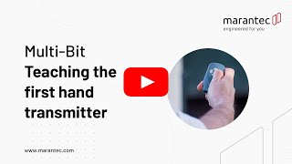 Programming the first hand transmitter with MultiBit  Marantec [upl. by Wynnie265]