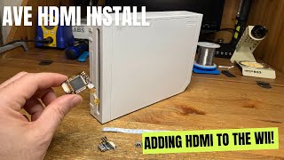 AVE HDMI  A Musthave HDMI Upgrade for the Nintendo Wii Install and demonstration [upl. by Valene]