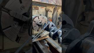 Diesel Engine Crankshaft Repairing Polishing on Lathe shorts viralshorts skills [upl. by Nylevol641]