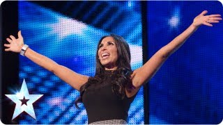 Francine Lewis with her many impressions  Week 2 Auditions  Britains Got Talent 2013 [upl. by Ehud]