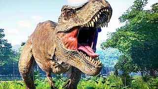 JURASSIC WORLD EVOLUTION Gameplay Trailer 2018 Dinosaurs Video Game [upl. by Dde]