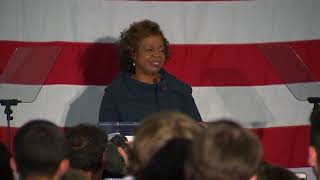 Cheri Beasley addresses supporters after loss in US Senate race Midterm Election 2022 [upl. by Aicetal]