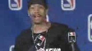 Allen Iverson Funny MVP interview Relationship with Michael Jackson  2001 NBA [upl. by Enehpets]