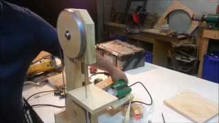 Homemade Bandsaw  Drill Powered [upl. by Esserac97]