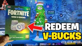 How to REDEEM Fortnite VBuck Cards on All Platforms Full Guide [upl. by Calv]