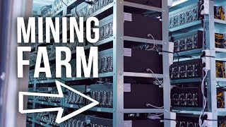 Inside of a HUGE BITCOIN mining FARM [upl. by Rolandson241]