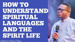 HOW TO UNDERSTAND SPIRITUAL LANGUAGES AND THE SPIRIT LIFE  APOSTLE AROME OSAYI [upl. by Eiclud565]