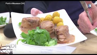 RECETTE  Filet mignon de porc aux mirabelles flambées [upl. by Aisatan]