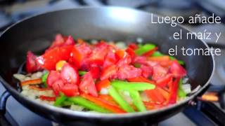 Cómo hacer fajitas vegetarianas  Recetas saludables [upl. by Llenrad524]