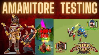 Amanitore OpenField Testing with Ramses YSG Artemisia in Rise of Kingdoms [upl. by Ekusuy]