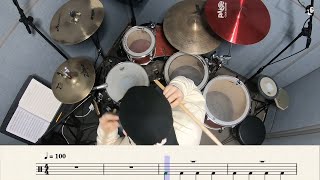 Rock cover The 1975  Robbers  Drum Cover 악보 Score Sheet [upl. by Lawson217]