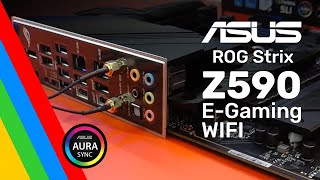 Motherboard ASUS ROG Strix Z590 EGaming WIFI  LGA 1200  RGB [upl. by Wesla446]