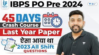 IBPS PO Pre 2024  IBPS PO Quant Previous Year Paper 2023  By Arun Sir [upl. by Nimrak]