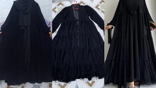 abaya borka design cutting and stitchingFrill shrug cutting amp stitchingborka design [upl. by Baalbeer]