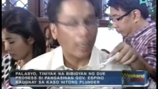 Palasyo tiniyak na bibigyan ng due process si Pangasinan Gov Espino kaugnay sa kasong plunder [upl. by Traggat]