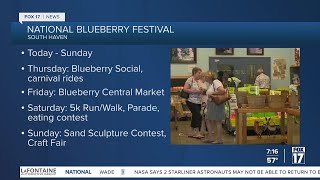 7A  National Blueberry Festival begins in South Haven for 61st year [upl. by Aiker]