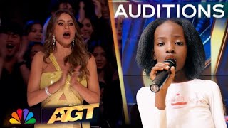 The little kid Neilla brings an emotional as she sang HALLELUJAH by Alexander on AGT 2024 Auditions [upl. by Wernsman30]