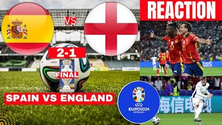 Spain vs England 21 Live Euro 2024 Final Football Match Score Commentary Highlights Three Lions [upl. by Iridis614]