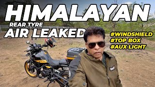 HIMALAYAN Rear Tyre Air Leakage Post Tubeless Conversion [upl. by Annaes560]