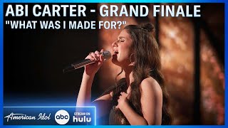 Abi Carter Reprises Her Audition Song quotWhat Was I Made Forquot At Grand Finale  American Idol 2024 [upl. by Farland]