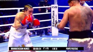 LUTA DO WHINDERSSON NUNES X ACELINO POPÓ  AO VIVO COM IMAGEM  LUTA DE BOXE EM HD HIGHLIGHTS [upl. by Dav]