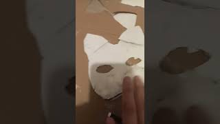 Therian Mask Tutorial Cardboardarttheriancatcreat [upl. by Nealah]