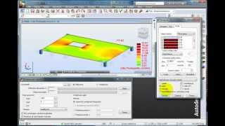 Autodesk Robot  płyta żelbetowa  tutorial concrete plate [upl. by Downing204]