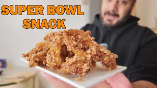 Der perfekte SUPER BOWL SNACK in nur 2 Minuten  Knusprige Zwiebelringe  Kochen mit Togi [upl. by Bathelda986]